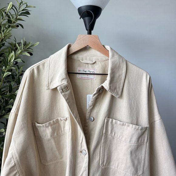 Free People We The Free Madison City Denim Jacket Oversized - Picture 4 of 8